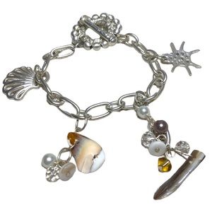 Beach Themed Charm Bracelet with Some Shells